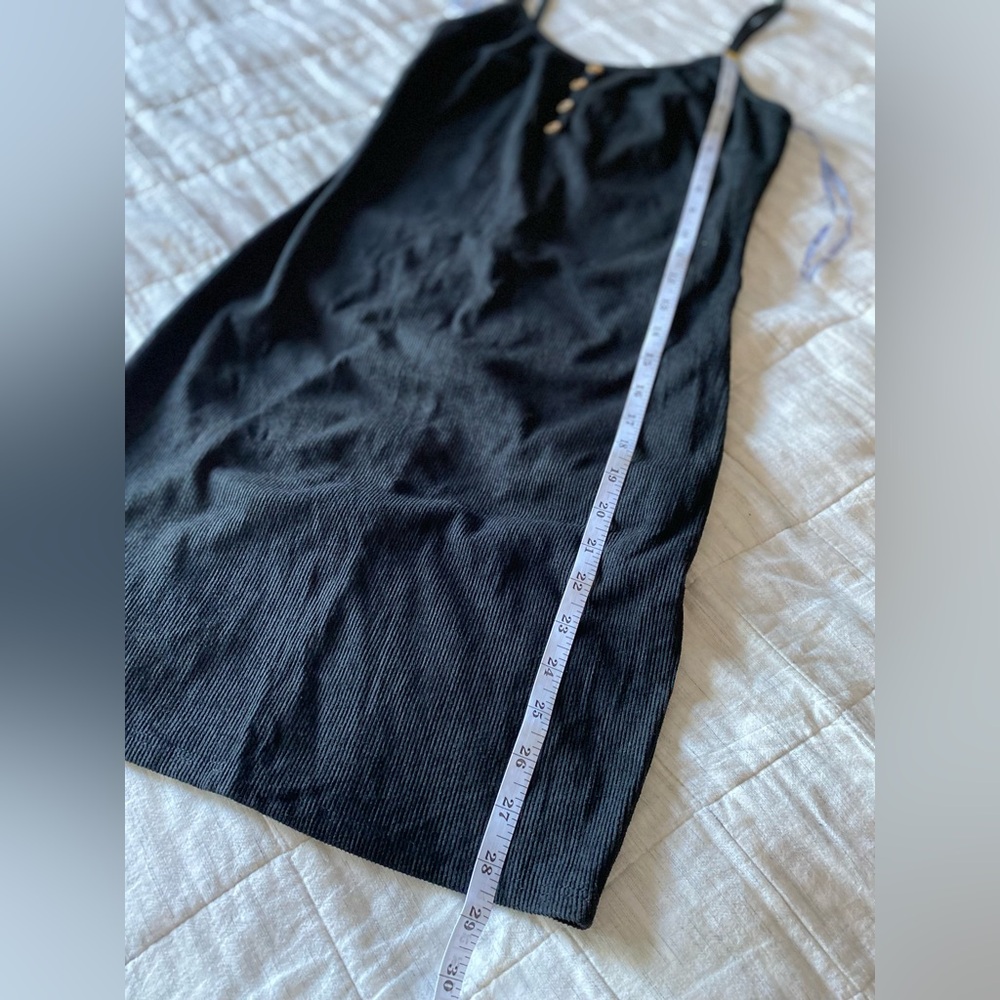 Black corduroy dress